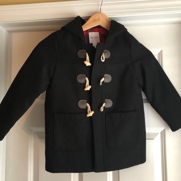 Cat & Jack Other - ❄️Cat & Jack Black Pea Coat - Boys 5T (NWOT)